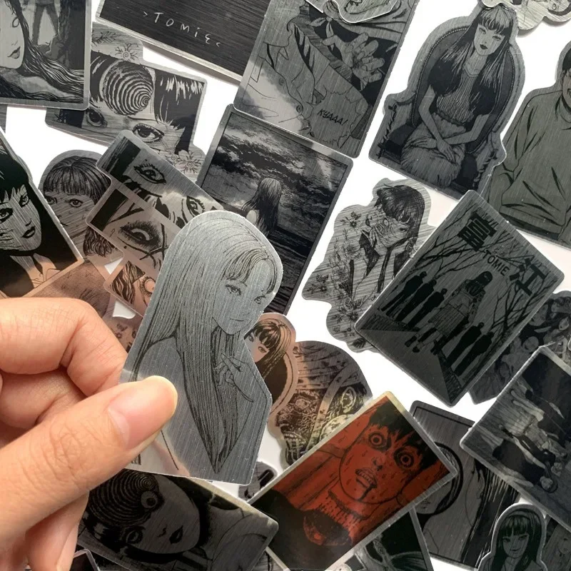50PCSเลเซอร์อะนิเมะTomieสติกเกอร์ความงามGraffitiสําหรับรถจักรยานยนต์สเก็ตบอร์ดแล็ปท็อปรถจักรยานDIYสติกเกอร์แพ็ค