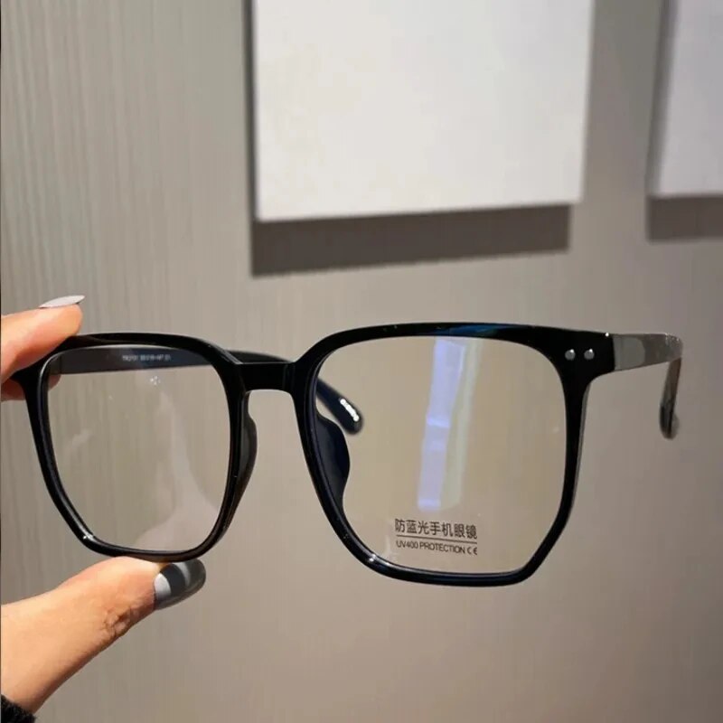 Lunettes Rondes Transparentes Anti-Lumière Bleue pour Homme et Femme, Monture pour Ordinateur, Verres Optiques