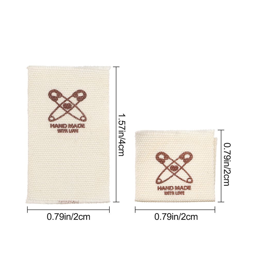 Sewing machine Cartoon Pattern Woven Knitted Supplies Clothing Tags Handmade With Love Cloth Garment Labels Sewing Accessories
