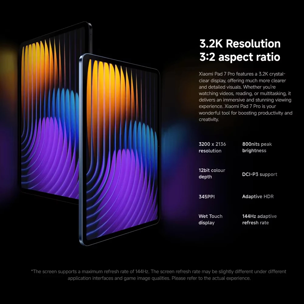 Xiaomi-Tablette Mi Pad 7 Pro, version globale, 128 Go, 256 Go, 512 Go, Snapdragon 8s, Isabel 3, écran 11.2 ", 3.2K, 144Hz, 8850mAh