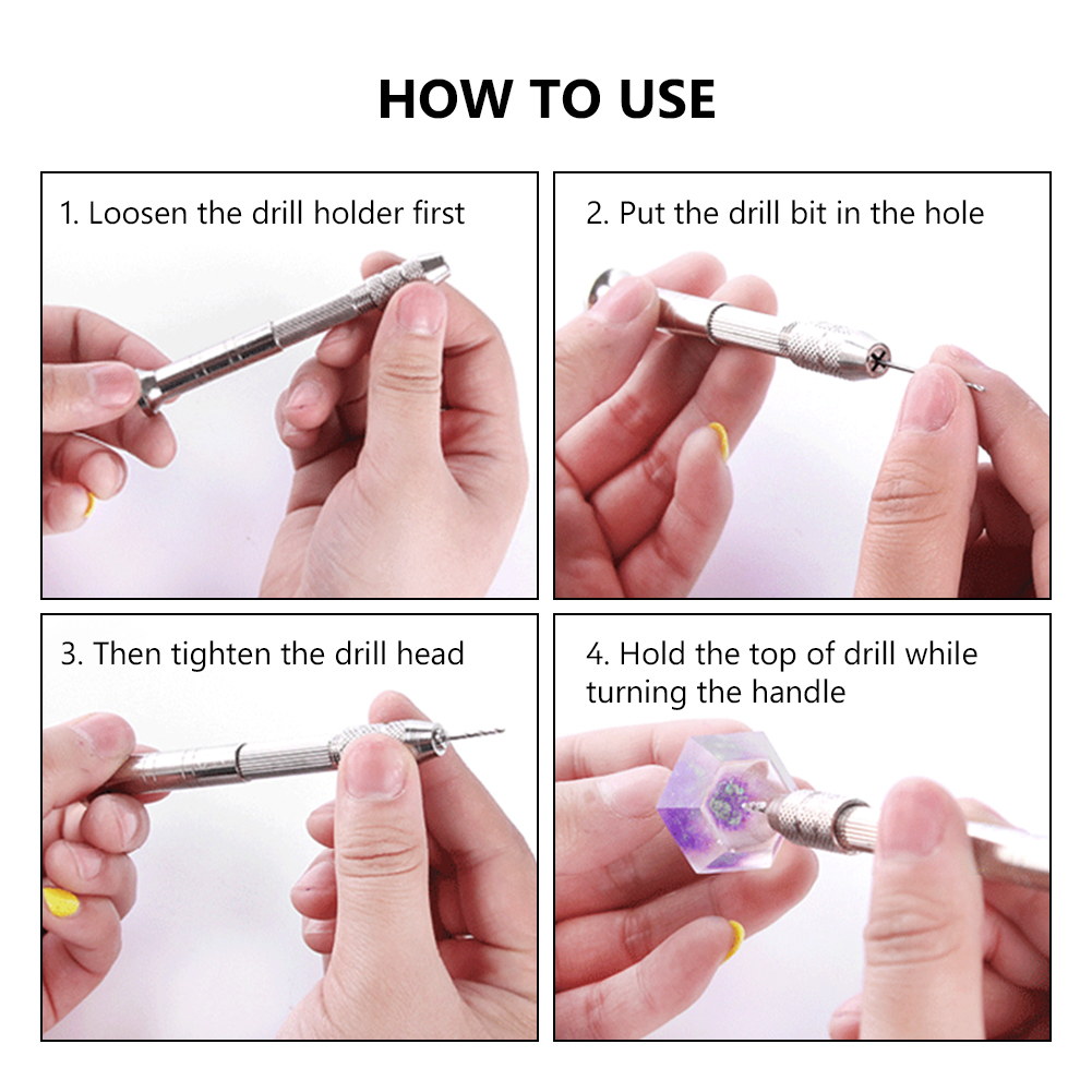 Hout Boor Bit Kit Mini Set Hoge Snelheid Staal Twist Handboor Houtbewerking Boren Roterende Diy Handmatige Pin Bankschroef Gereedschap Set