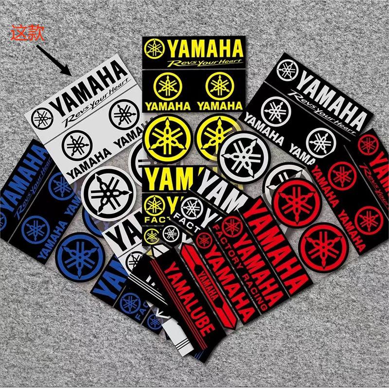 Nova tira lateral da motocicleta capacete da bicicleta adesivo estilo do carro decalque do vinil para yamaha motocicleta adesivo decoração do carro adesivo