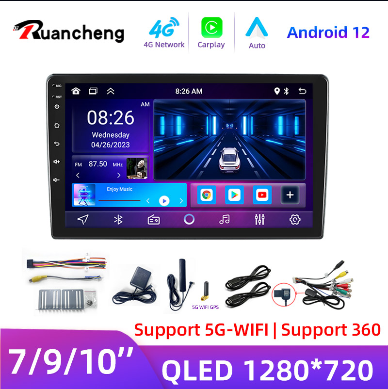7/9/10 ''2 Din Android12 авто радио мультимедийное видео универсальное стерео Carplay gps для Volkswagen Nissan Hyundai Kia toyota
