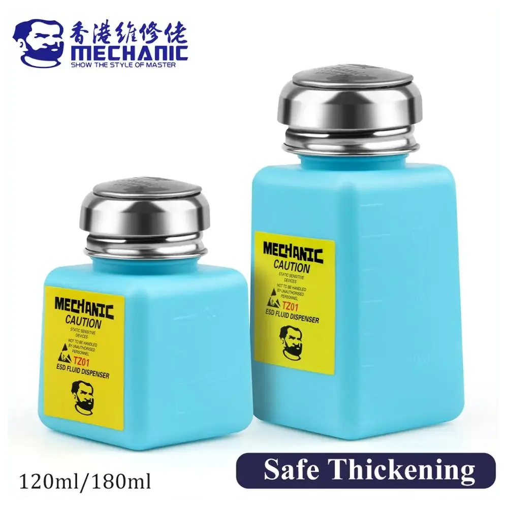 Mechanik TZ01 120ml 180ml butelka alkoholu pompa ciśnieniowa do telefonu komórkowego PCB do naprawy płyty głównej narzędzie do czyszczenia butelka alkoholu