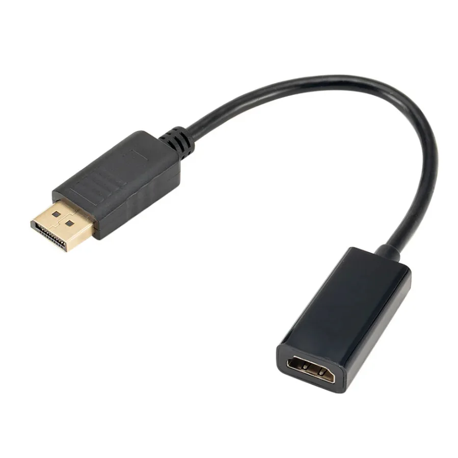 Convertitore adattatore DP a HDMI 4K 1080P maschio a femmina DisplayPort a cavo adattatore audio video compatibile HDMI per PC TV portatile