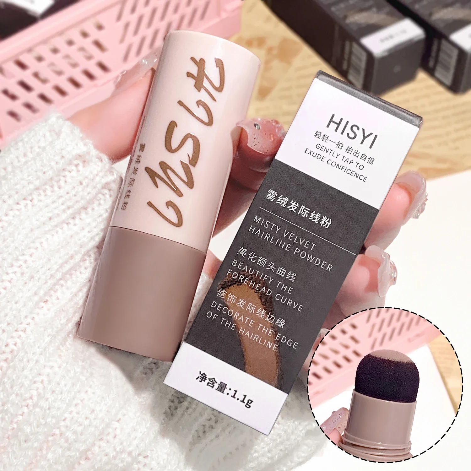 Poudre de Contour en poudre naturelle pour ligne de cheveux, rehausseur de retouche d'ombrage pour le remplissage de ligne de cheveux sur le front, produit magique