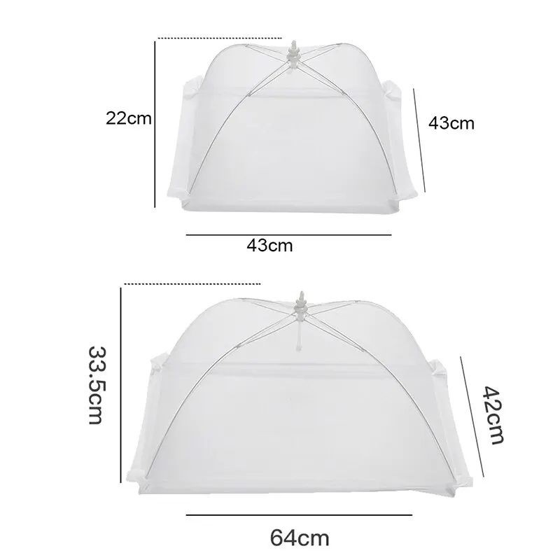 Food Cover Mesh Folding Washable Flies Tables Cover Insect Proof Protective Dish Covers Home Kitchen Storage Accessaries