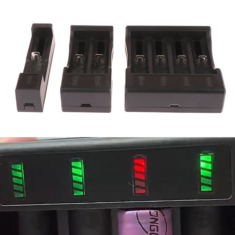 1 шт., литиевая аккумуляторная батарея 2/4, 18650 в