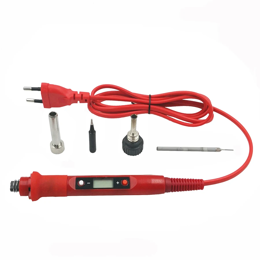 80W/120W Digital Electric Soldering Iron Set Kit 220V 110V Temperature  Adjustable LCD Display Solder Welding Iron Tool Tips