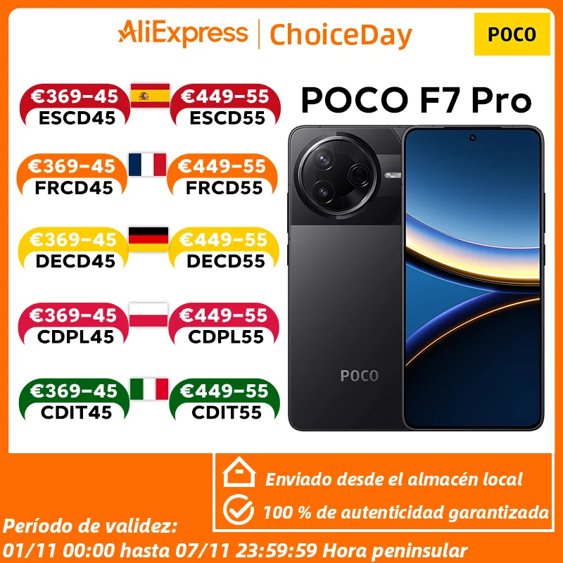 【Marchio+】 Versione globale POCO F7 Pro 5G Snapdragon 8 Gen 3 Fotocamera principale da 50 MP 6,67 "WQHD+ Flusso AMOLED DotDisplay 90 W HyperCharge