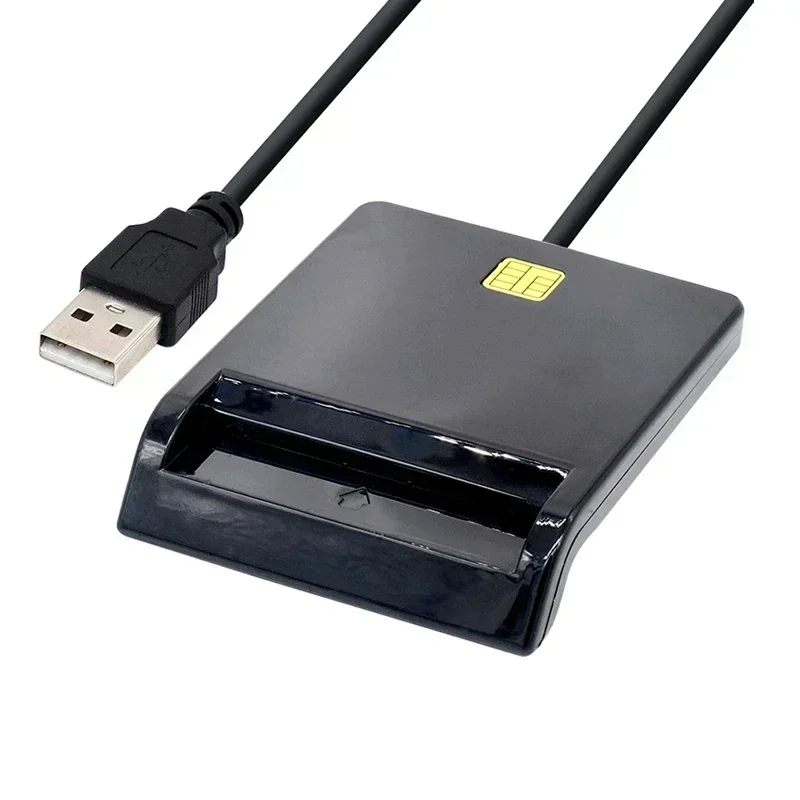 Lecteur de carte à puce USB pour carte bancaire IC/ID EMV, dispositif de lecture et d'écriture de haute qualité pour Windows 7 8 10 Linux OS USB-CCID ISO 7816, nouveau