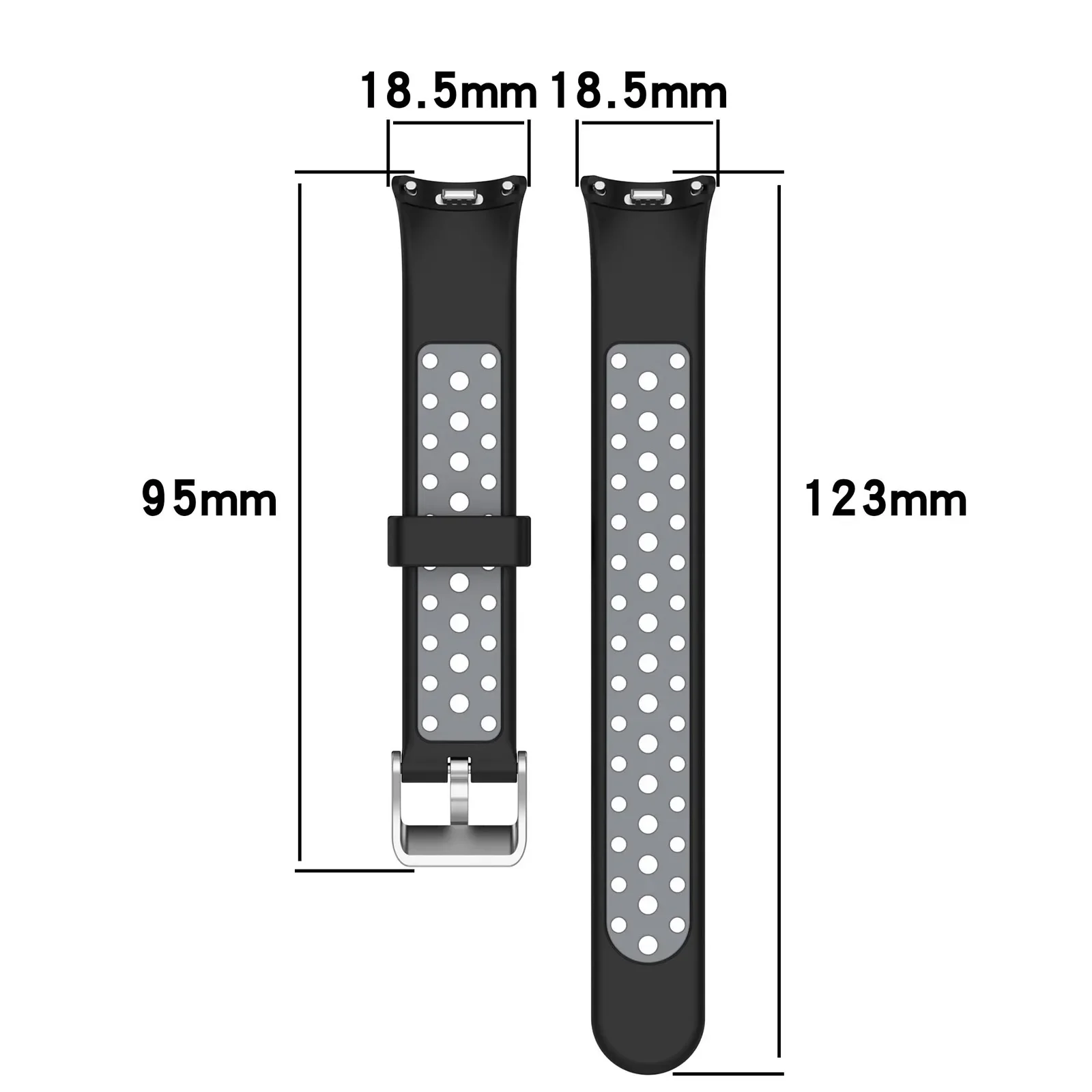 Silicone Strap For Xiaomi Mi Band 9 Two-Color Breathable Smart Watch Watchband Replacement Bracelet for Mi Band 8 9 Accessories