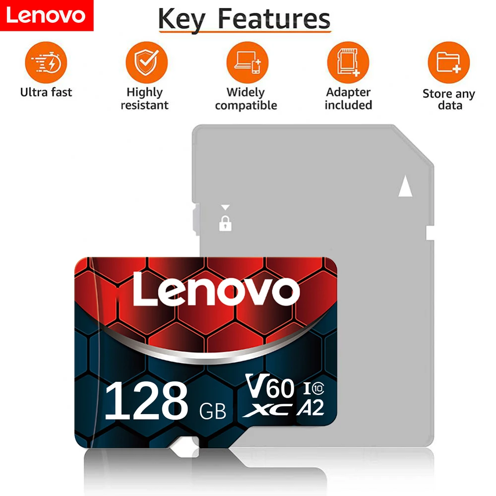Lenovo 2TB 1TB Capacity Micro SD Card 512GB 256GB SD Memory Card High Speed Cartao De Memoria 128GB For Nintendo Switch Phone PC