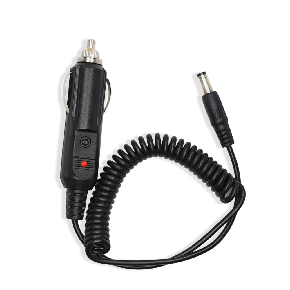 Ładowarka samochodowa 12V DC do Walkie Talkie UV-5R UV9R UV-82 UV-9R Plus UV5RE 5RA Baofeng Akcesoria Radio Ładowarka Podstawa Kabel