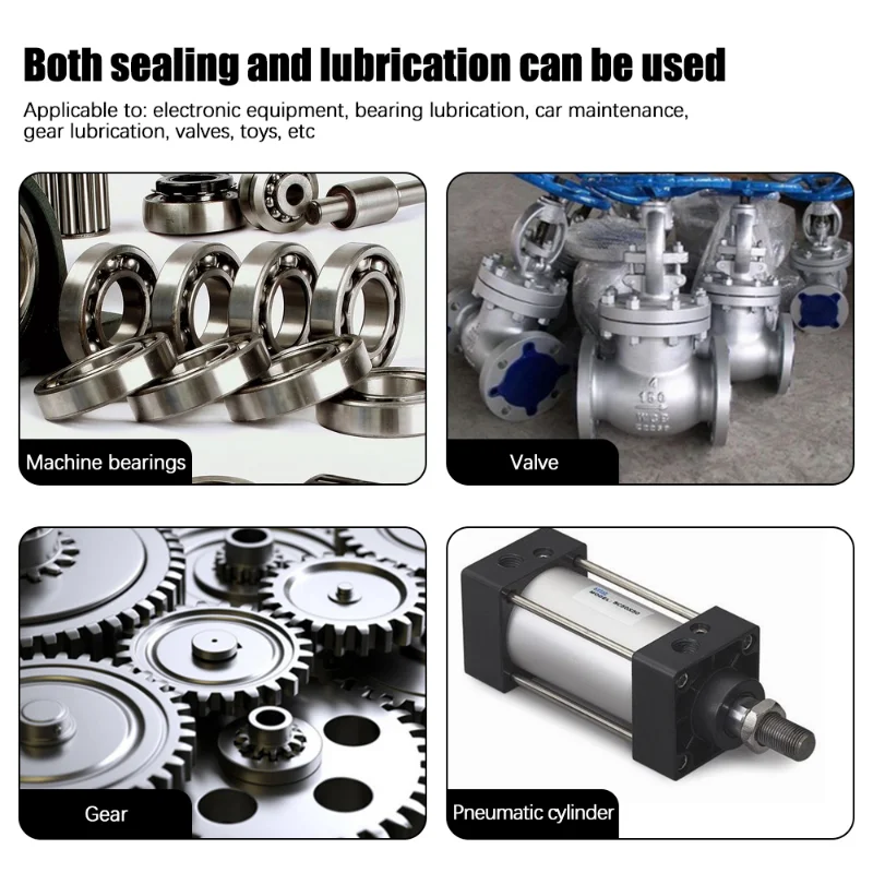 10ml Lithium Based Grease Waterproof O-ring Seal Lubricant Maintenance Lubricant White Glue for Rubber Metal Bearing Lubrication