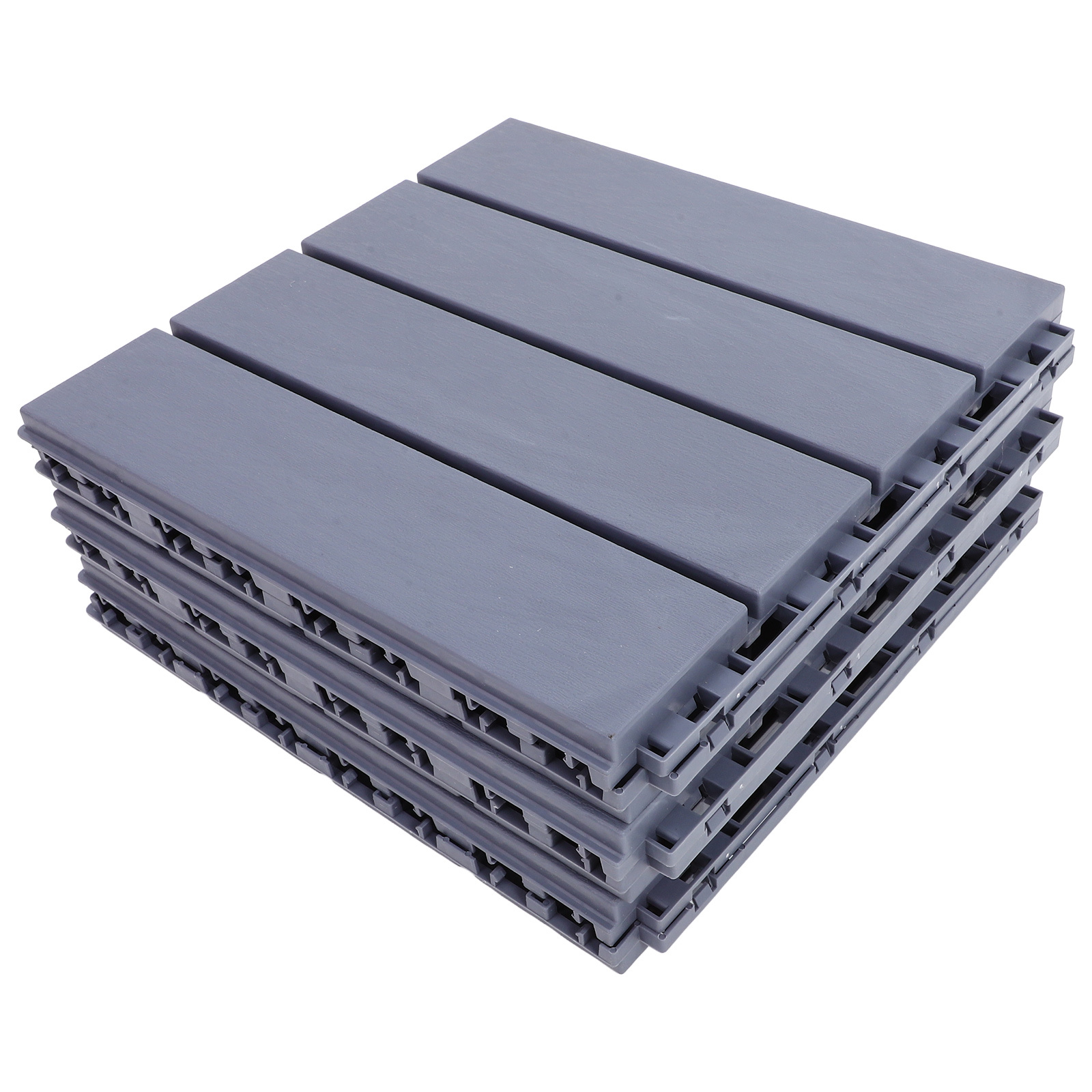 6 pçs piso de plástico ao ar livre bloqueio deck telhas fácil instalar antiderrapante pátio varanda jardim banheiro piso cobrindo