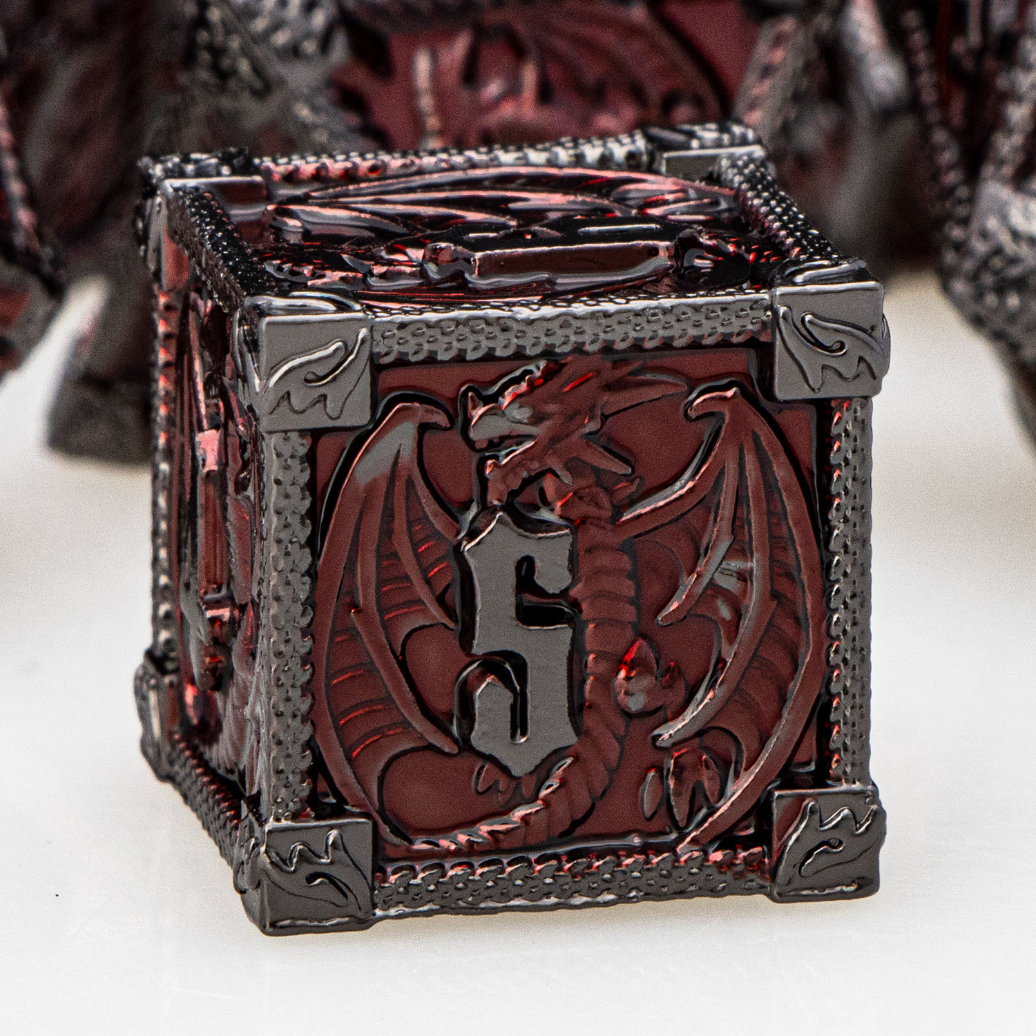 Metal dnd dados masmorra e dragão d & d dados poliédricos rpg d & d dragão dados conjunto rpg jogos de dramatização d20 d12 d10 d8 d6