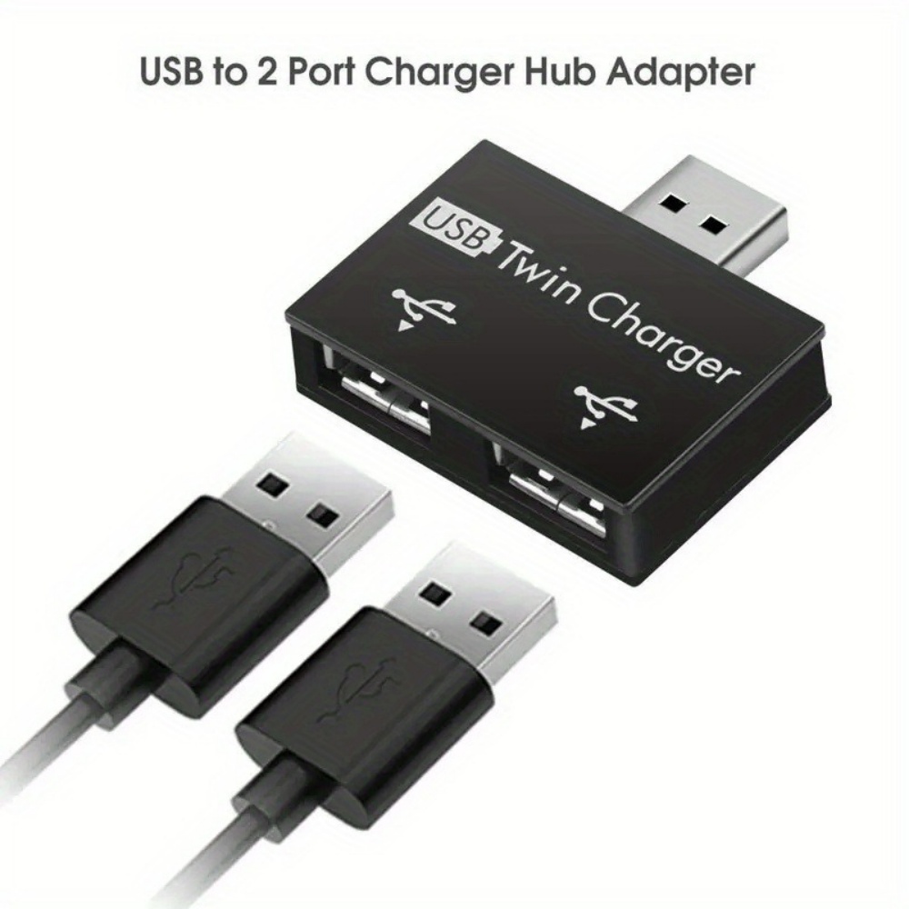 HUB USB Adapter Extender Mini Splitter Box 1 do 2 portów Szybki żeński USB2.0 Do PC Laptop U Disk Card Reader Mouse Keyboard