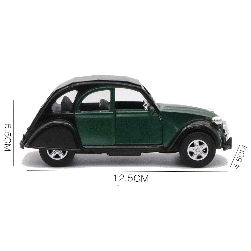 1/32 Scale Alloy Classic Car Model Pull Back Diecast Children's Toy Simulation Vehicle Model Decor Boys Toys Collection Gifts