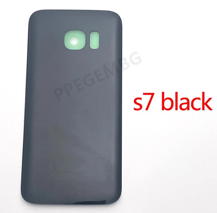 Für Samsung Galaxy S7 G930 G930F S7 Rand G935 Zurück Batterie Abdeckung Hinten Deckel Tür Gehäuse Fall Glas Panel Kamera Objektiv Kleber