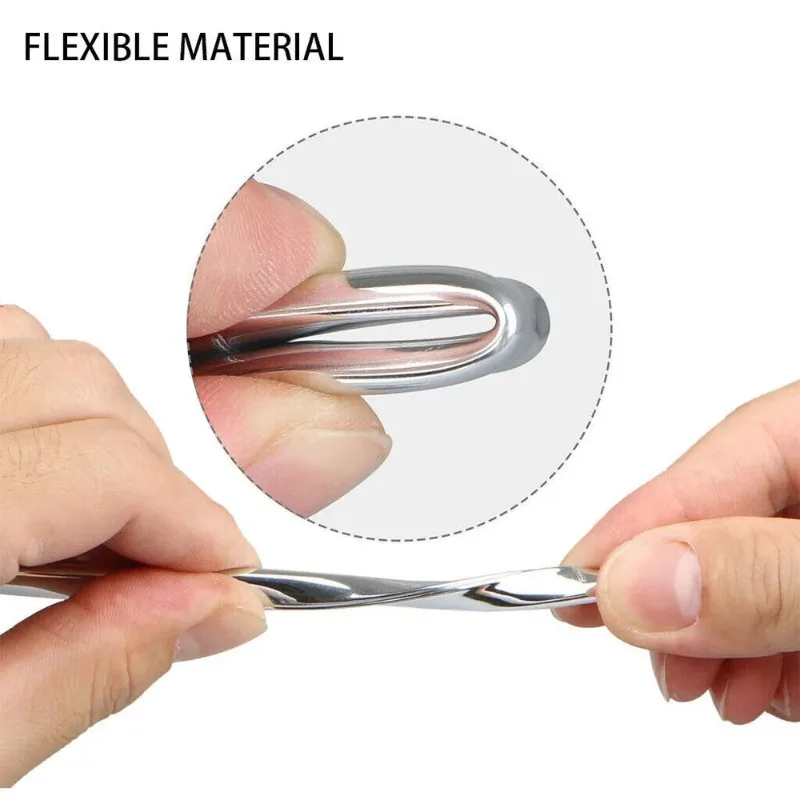 6mCar Door Chrome Moulding Trim Strip Edge Scratch Guard Protector Cover Strip Roll Chrome Styling Moulding Trim Strip