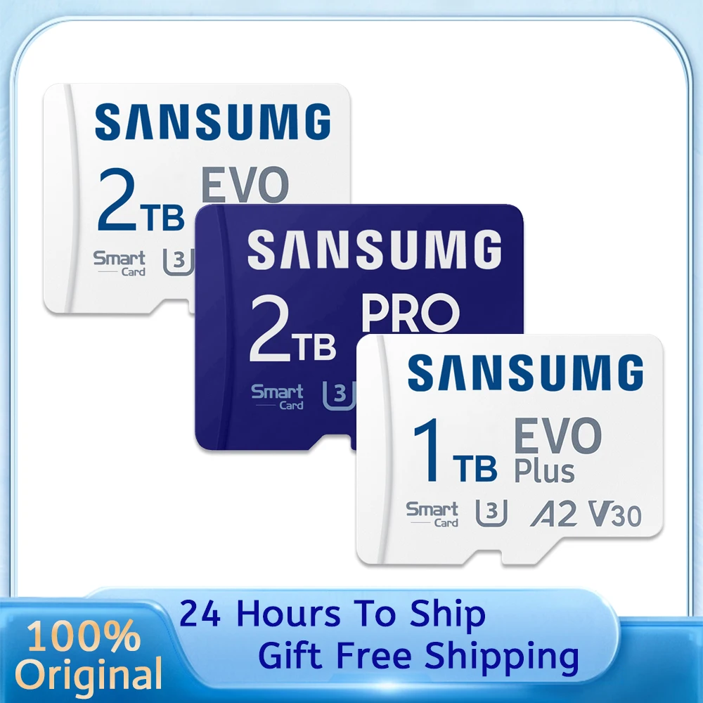 SANSUMG Original 1TB tarjeta Micro TF Mini Memoria tarjeta de memoria SD 128GB 512GB para Smartphone Nintendo Switch tarjeta de vídeo tarjeta SD 2TB