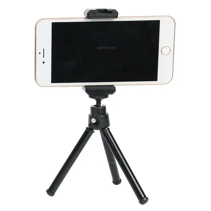 Mini Flexible Tripod 3Section Stand Holder for Projector Camera Aluminum Alloy Desktop Tripod for Mobile Phone