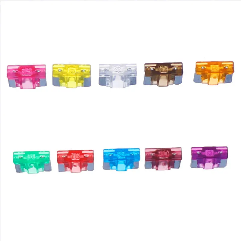 100pcs 10 Value Micro Auto Fuse Car Fuse Blade assortimento kit scatola mista 2A 5A 7.5A 10A 15A 20A 25A 30A 35A 40A ciascuno 10 pezzi