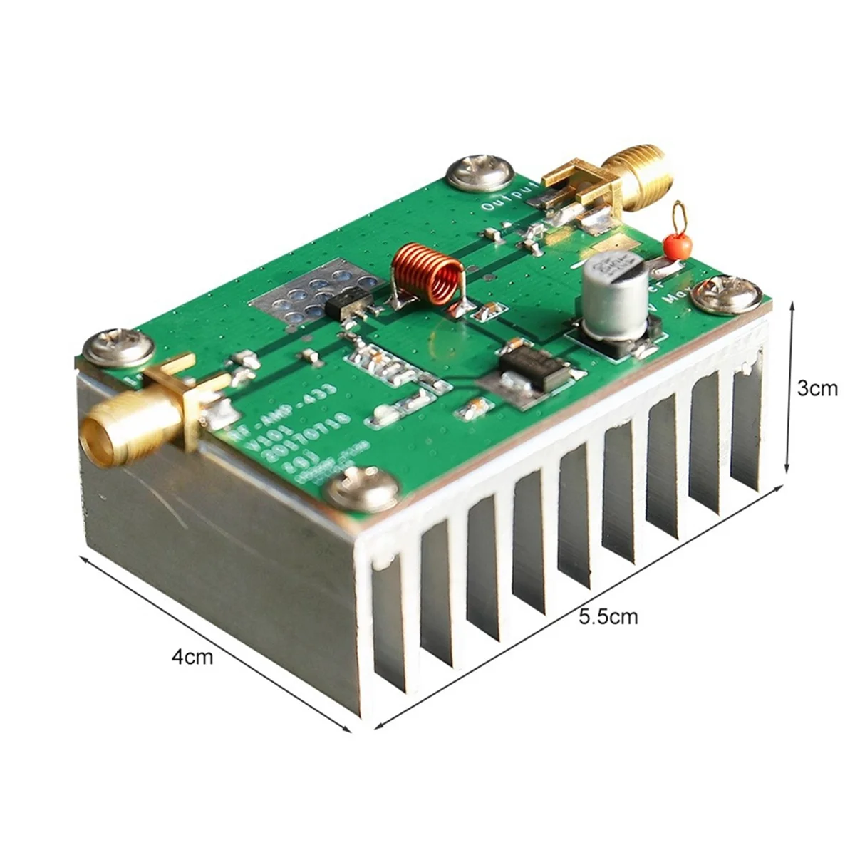 BABQ 433MHz 8W Power Amplifier Board RF HF High Frequency Amplifiers Digital Power Amplificador