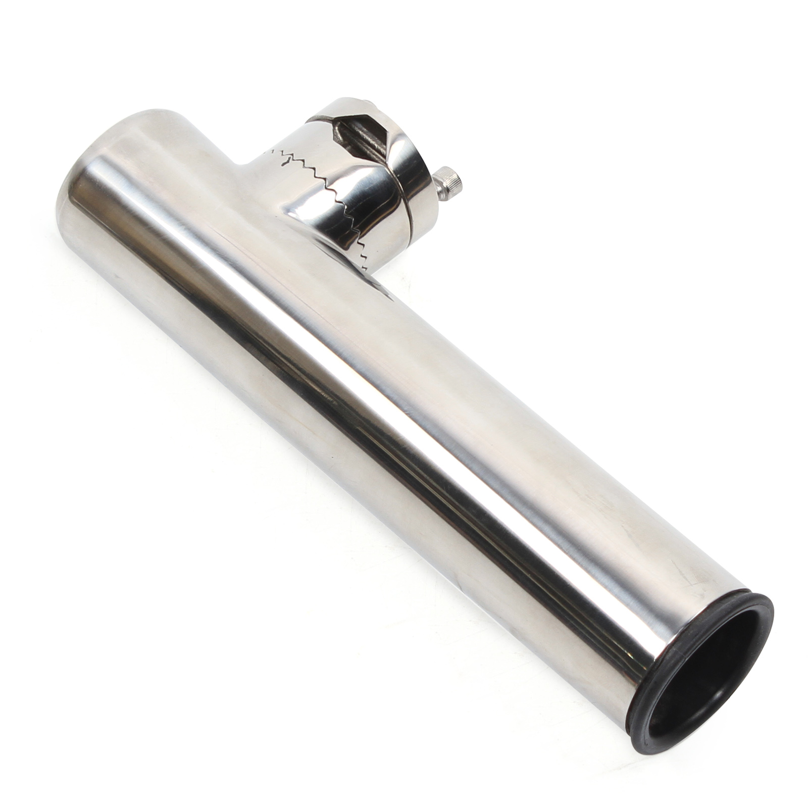 2 soportes de caña de pescar de acero inoxidable para barcos de pesca para rieles de 19 mm (3/4 ") a 25 mm (1") de diámetro.