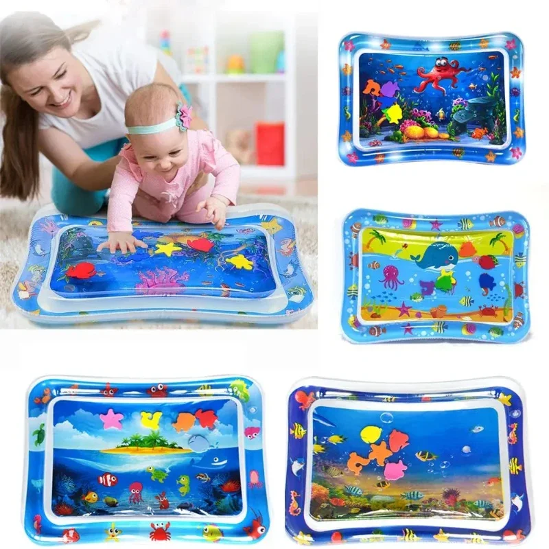 Crianças almofada de água inflável anti-choque esteira educação desenvolvimento brinquedos do bebê criativo tapete de água do bebê jogar tapete de jogo