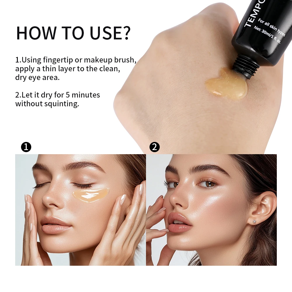 Crema para ojos para apretar instantáneamente las arrugas, elimina las bolsas de grasa para los ojos, hinchazón, reafirmante, líneas finas suaves, crema de masaje para nutrir los ojos