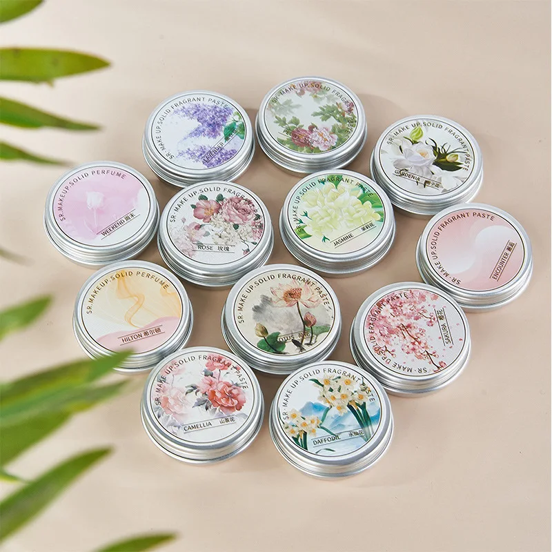 Delight Senses Fragrância para Homens e Mulheres, Lótus Rosa, Delicado Perfume Sólido, Flor de Cereja, Entusiastas em Qualquer Lugar, Peônia, Lavanda