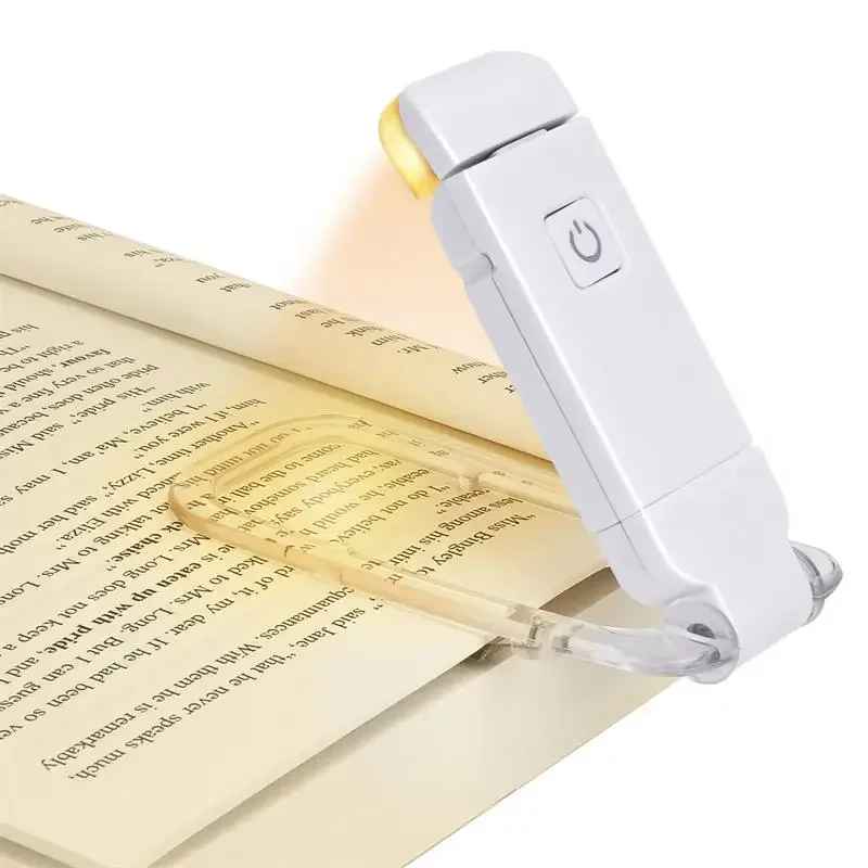 Mini Light Reading Clip Light LED Small Night Light USB Charging Adjustable Brightness Eye Protection Portable