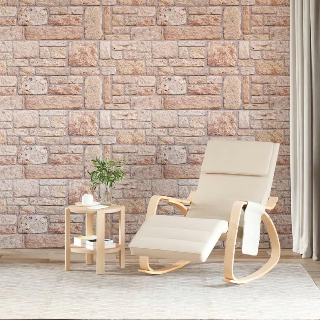 10 Pcs Brown 3D Wall Panels - 100x50 cm EPS Decorative Wall Covering
