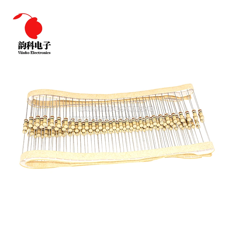 100 Uds 1/2W resistencia de película de carbono 0,5 W 5% 1R - 10M 0R 10R 100R 220R 330R 1K 2,2K 4,7K 10K 22K 47K 100K 1M 0 10 100 220 330 ohmios