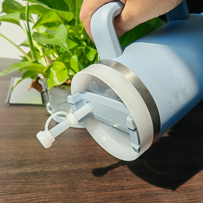 Vaso de silicona a prueba de derrames Compatible con Stanley Cup 1,0, 40oz/ 30oz, accesorios antifugas, juegos de tapones de 3/6