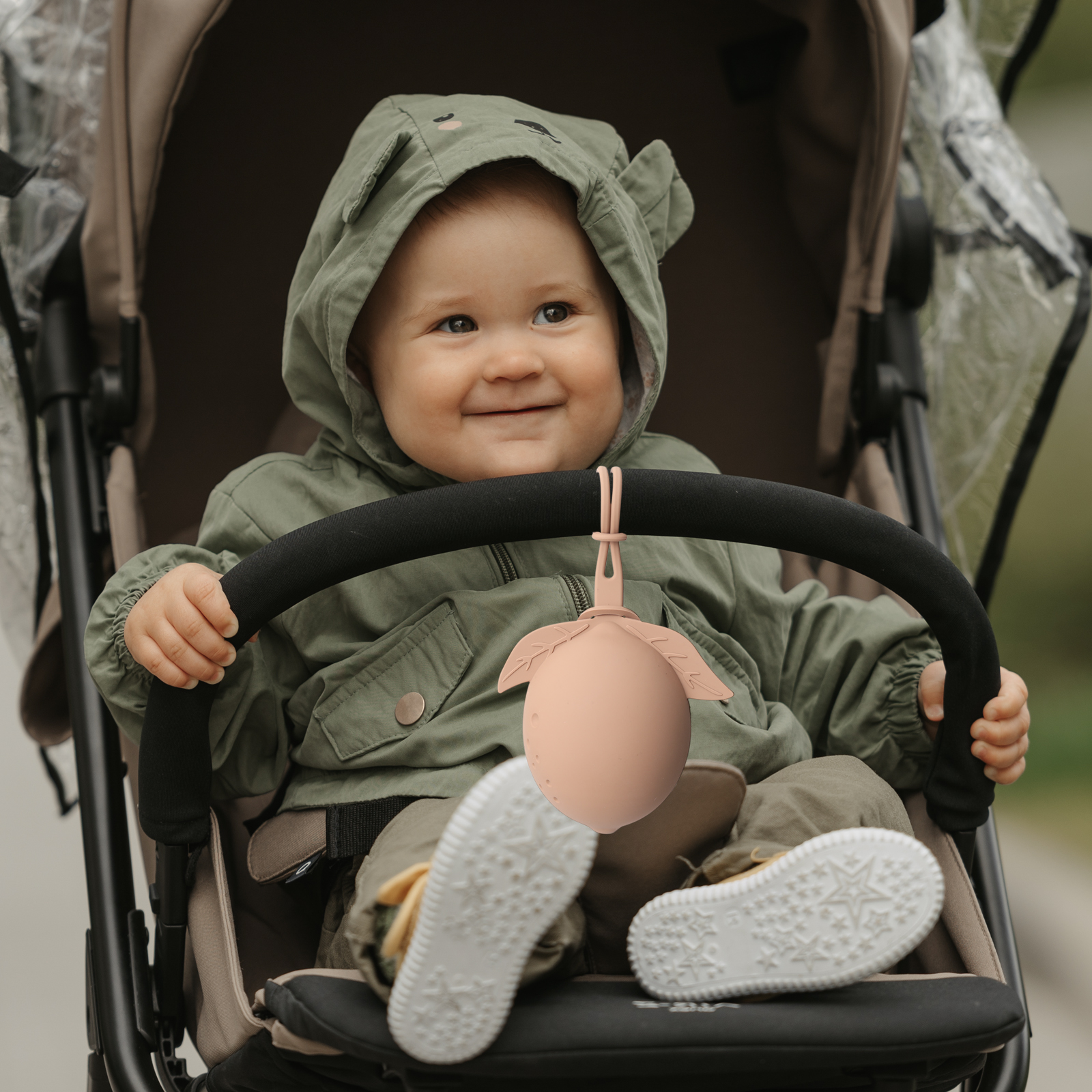 1 pièces mallette de rangement de sucette en Silicone pour bébé, conteneur de sucette au citron de conception monobloc, boîte de pochette de couverture de sucette Portable en Silicone