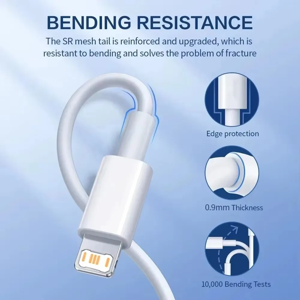 35W PD Fast Charging USB Cable For iPhone 11 12 13 Pro XS Max 7 8 14 Plus X XR SE Rapid Charge USB C Charger Data Line 1m 2m 3m