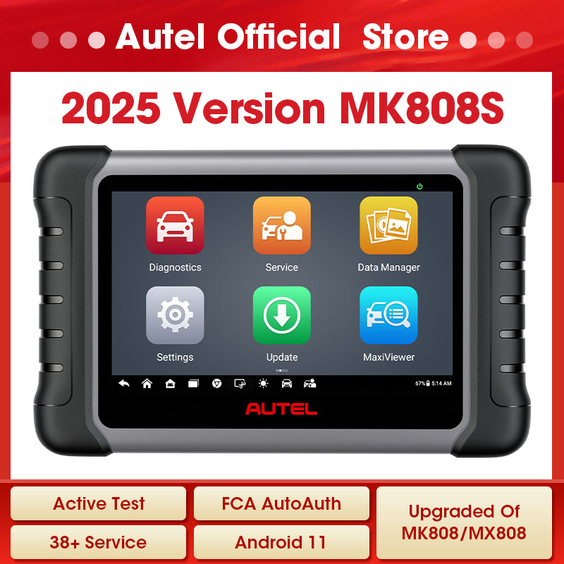 Autel MaxiCOM MK808S OBD2 сканер Automotivo автомобильный диагностический инструмент OBD 2 сканер активный считыватель тестовых кодов инструмент для кодирования ключей
