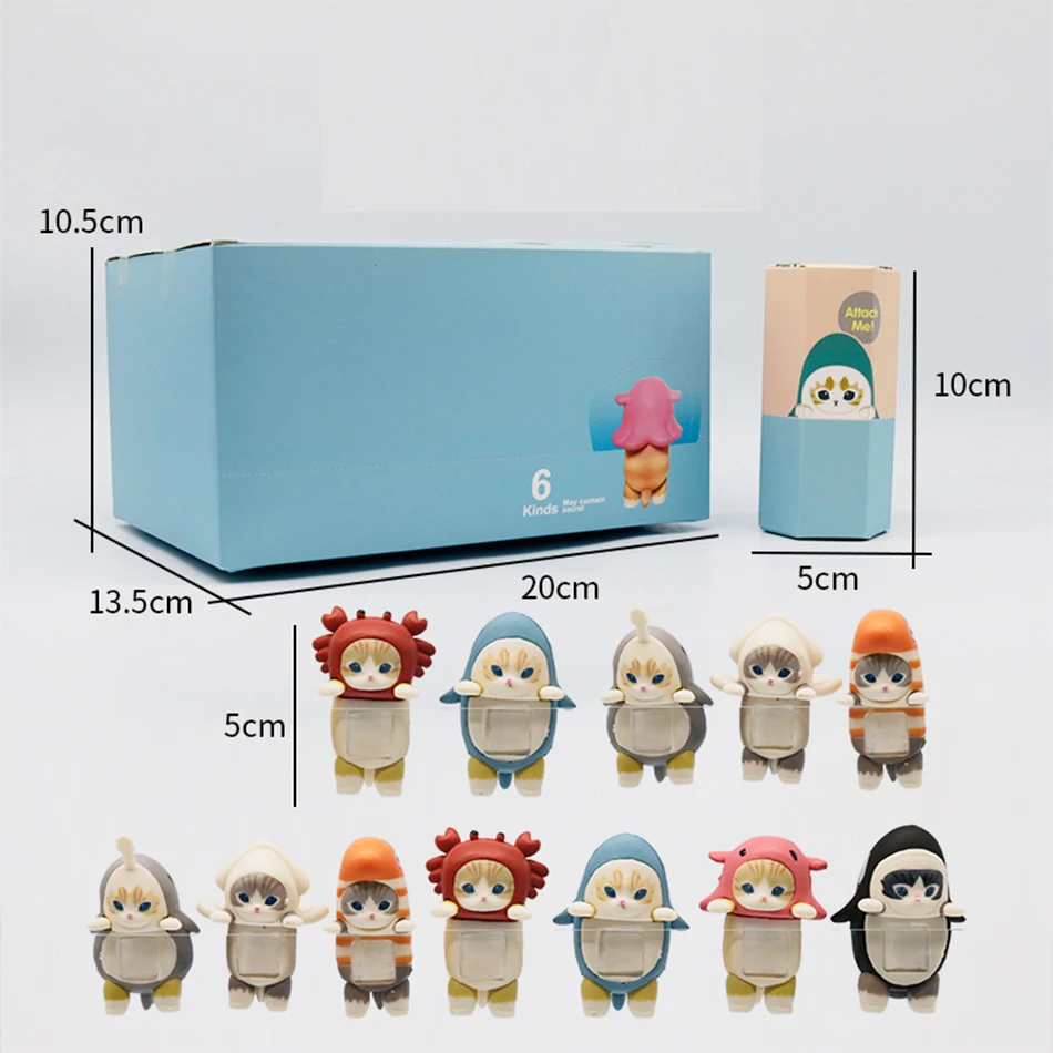 소니 엔젤 HIPPERS & Mufusand 고양이 Fushandi 파티 시리즈 블라인드 박스, 트렌디 놀이 장식, 창의적인 어린이 생일 크리스마스 선물