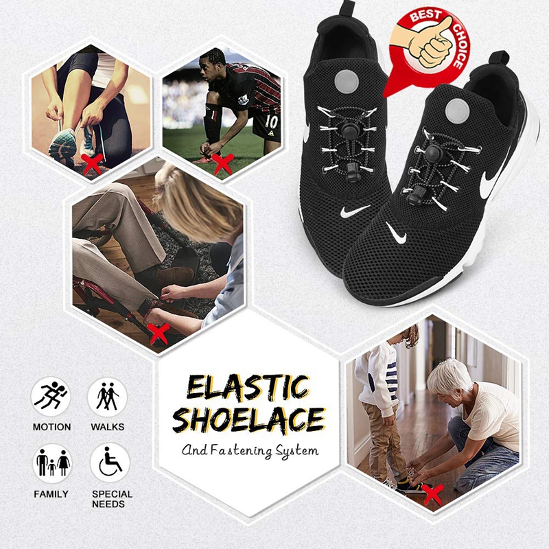 1 Paar 23 Farben Sneaker-Schnürsenkel, elastisch, ohne Krawatte, Schnürsenkel, Dehnungssperre, faule Schnürsenkel, schnelle Gummi-Schnürsenkel, Schnürsenkel