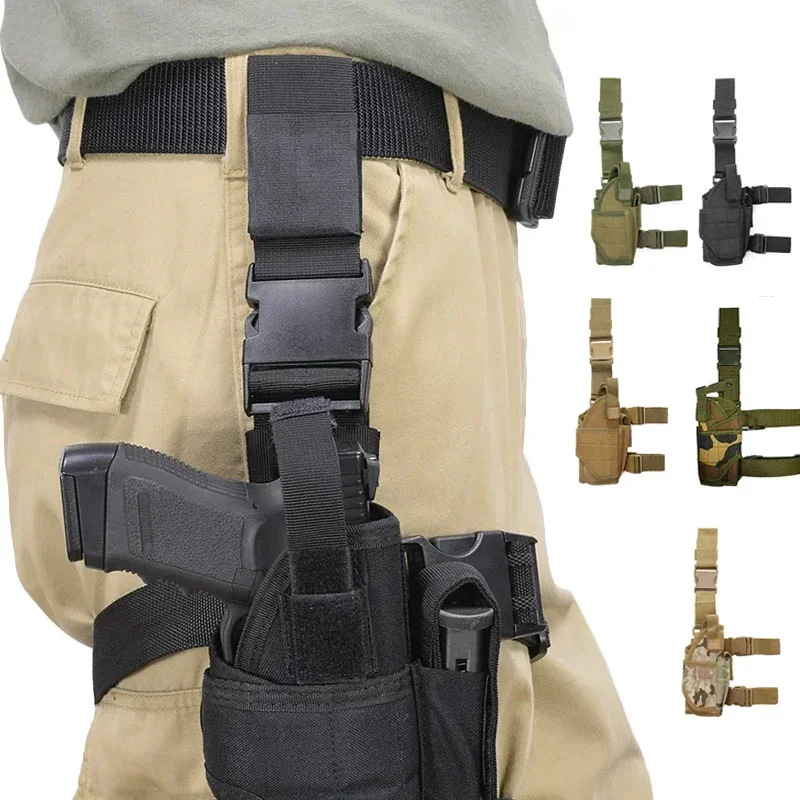 Universele Links Rechter Pistool Holster Tactische Tornado Drop Been Dij Holsters Jacht Militaire Airsoft Glock Pistool Houder Tas