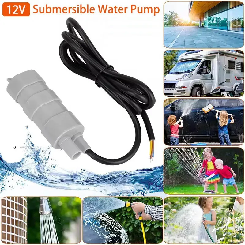 12V Dompelpomp Multifunctionele Pomp Waterpomp High Flow Driedraads Waterpomp Fit Voor Tuin Sprinklers Gazon camper