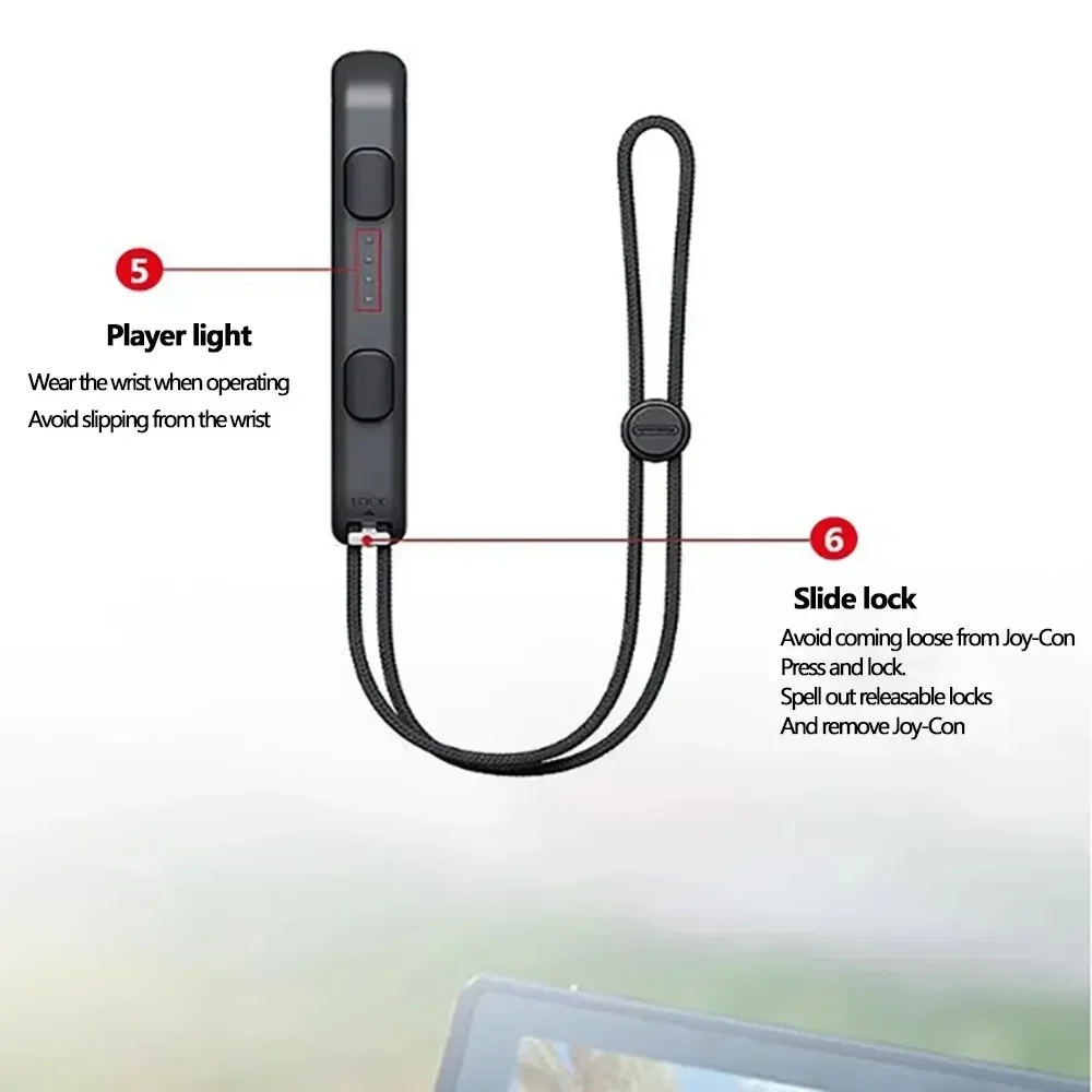 XIKCU ニンテンドースイッチ & OLED ゲームパッドコントローラーゲームパッドハンドロープジョイコンリストストラップラップトップビデオゲームアクセサリー