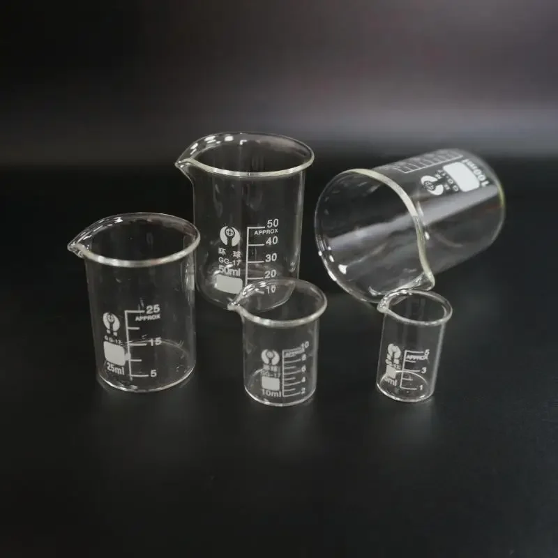 1set Lab Borosilicate GLass Beaker All Sizes Chemical Experiment Laboratory Equipment All Sizes