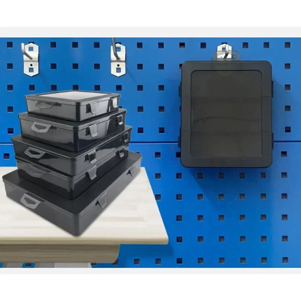 Plastic Multi-Grid Screwdriver Screw Storage Box Parts Toolbox Hardware Tool Repair Tool Box Electronic Component Drill Bit Grid