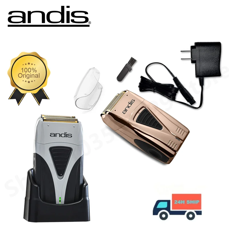 Afeitadora eléctrica Original Andis Profoil Lithium Plus 17200 para limpieza del cabello de barbero para hombres, maquinilla de afeitar para Barba, máquina de afeitar calva