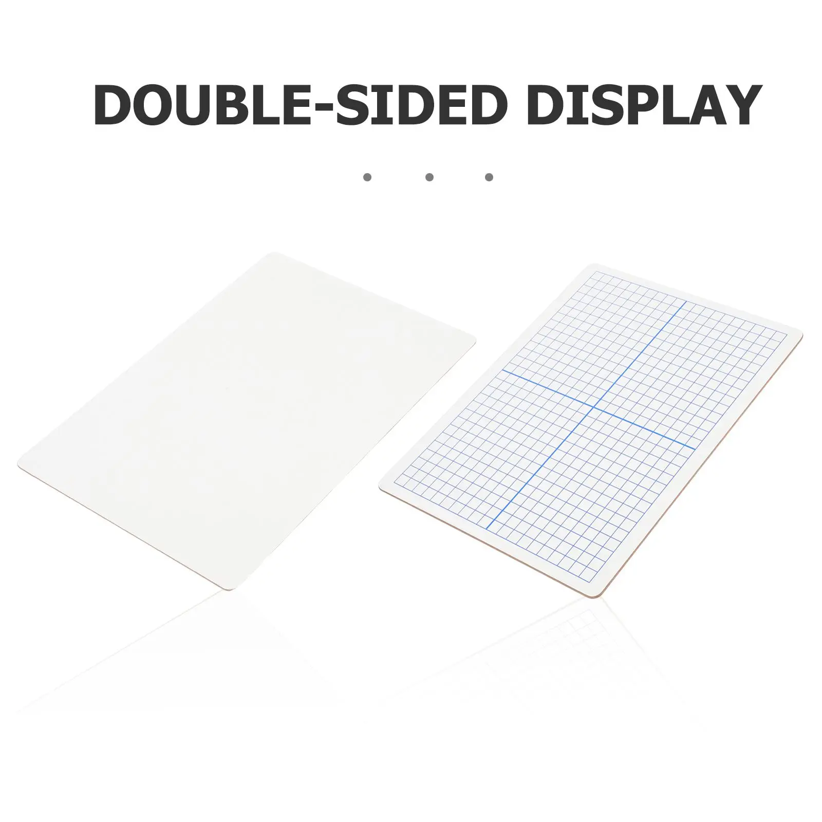 Double Sided Dry Erase Board Small Desk Whiteboard Grid Lines Graph Waterproof Memo Pad Portable Presentation Board Office