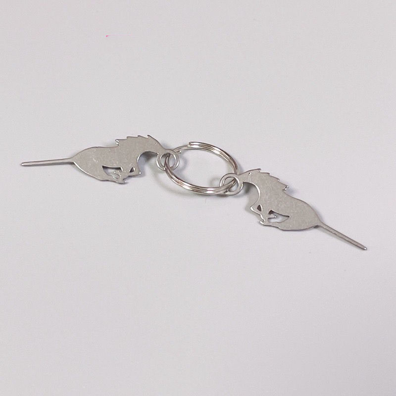 2 Teile/satz Pferd Edelstahl Nadel Sim Karte Tray Entfernung Eject Pin Für Telefon Digitale Produkt Ultra-licht Universal fingerhut